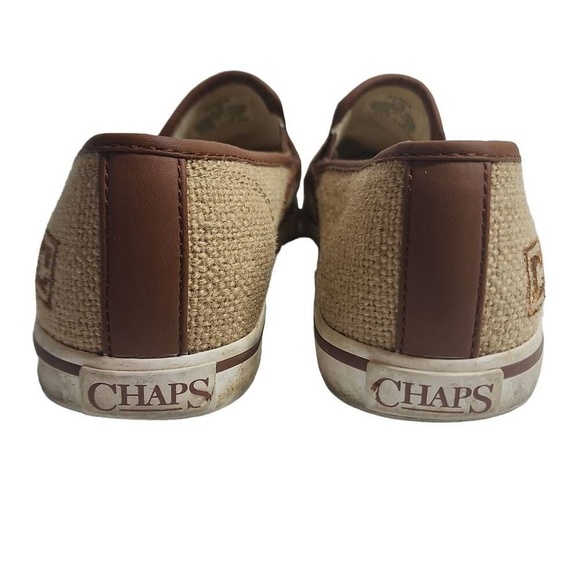 Chaps Slip-on Flats Women's Size 7.5 100% Burlap Upper Minimalist Casual Beach C - Picture 5 of 9